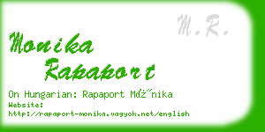 monika rapaport business card